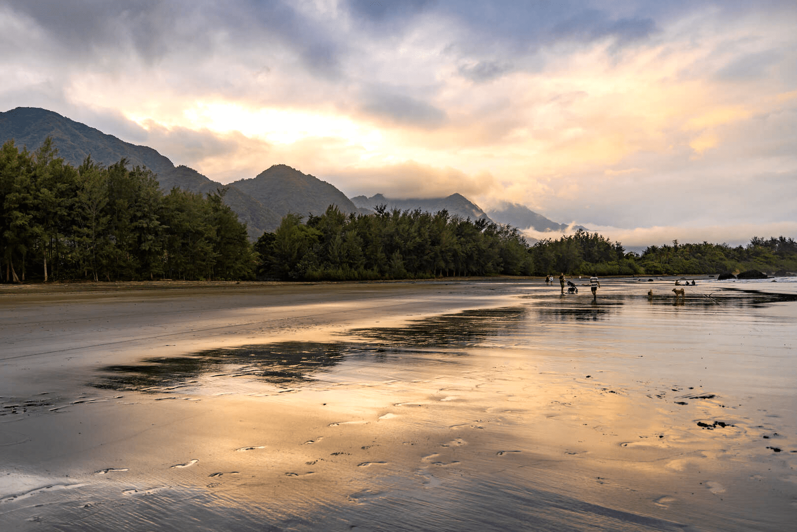 日出過後的海面與光影