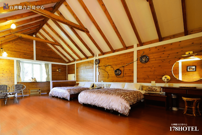 溪頭新明山木屋渡假村｜雙人一泊三食＄2380元起 升等家庭房 含早餐下午茶晚餐 森林木屋度假