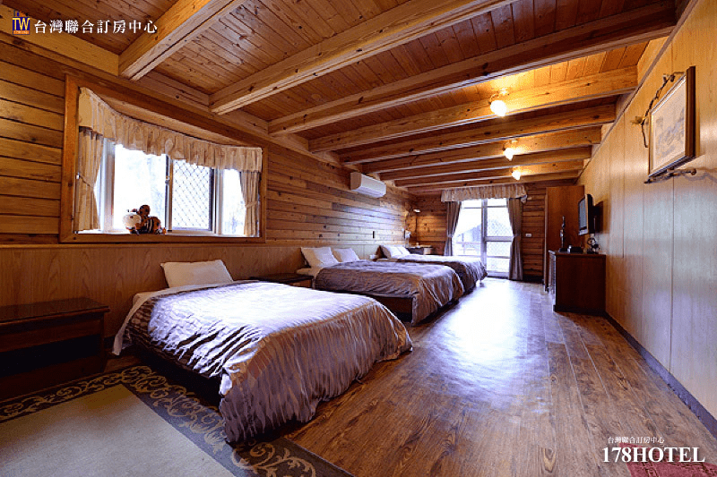 溪頭新明山木屋渡假村｜雙人一泊三食＄2380元起 升等家庭房 含早餐下午茶晚餐 森林木屋度假