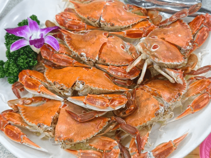 午後沿著新北野柳海岸散步到望海亭海鮮餐廳，坐下來吃一桌剛上岸的海鮮