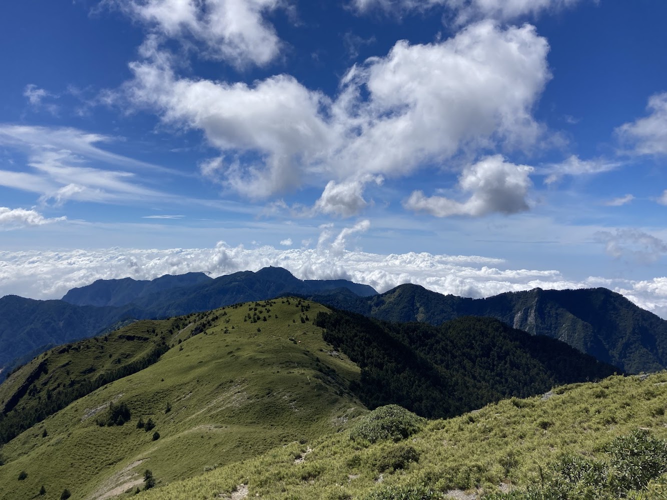 大雪山高山草原脊嶺生態景觀