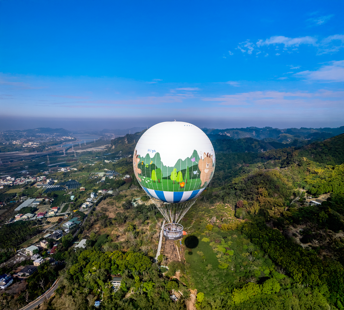 九九峰氦氣球樂園這樣玩！升空看南投山景，草屯最有話題的新地標真的很不一樣