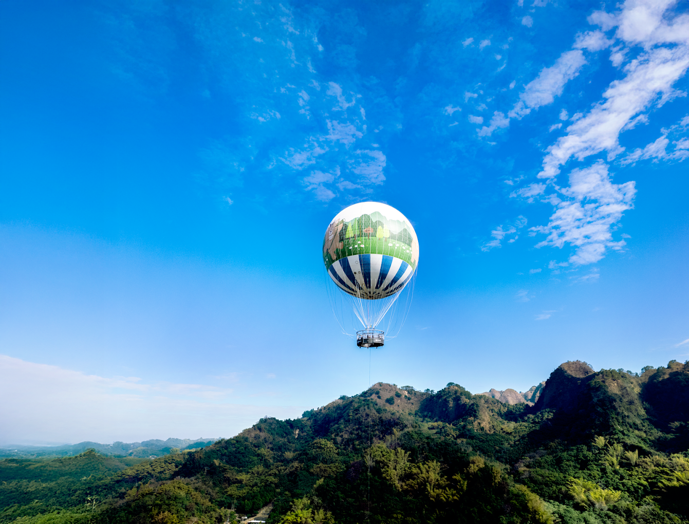 九九峰氦氣球樂園這樣玩！升空看南投山景，草屯最有話題的新地標真的很不一樣