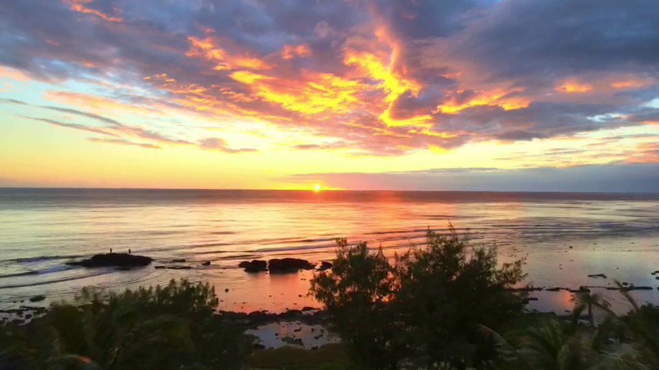 悠活渡假村海邊夕陽