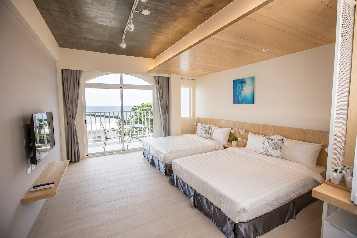 漁村觀海Villa 房間海景