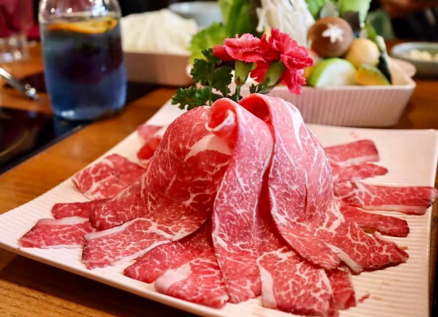 喜園火鍋新莊幸福店精緻牛肉盤