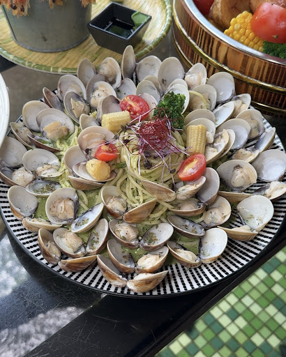 流水森林實景戶外用餐區照片