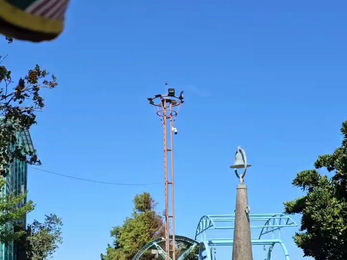 冬山河親水公園廣場步道 藍天晴日
