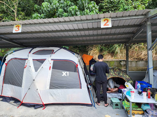 千坪露營區露營與泡湯實景示意