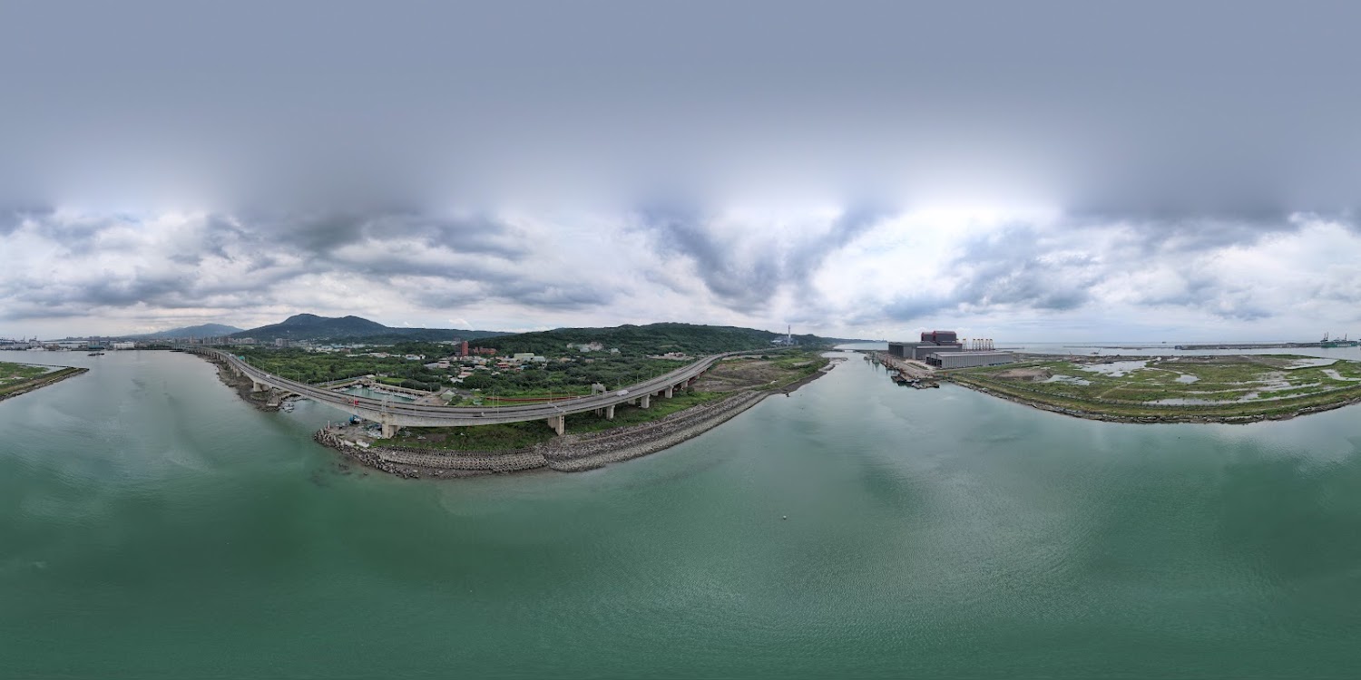 下罟子河口與橋景遠眺