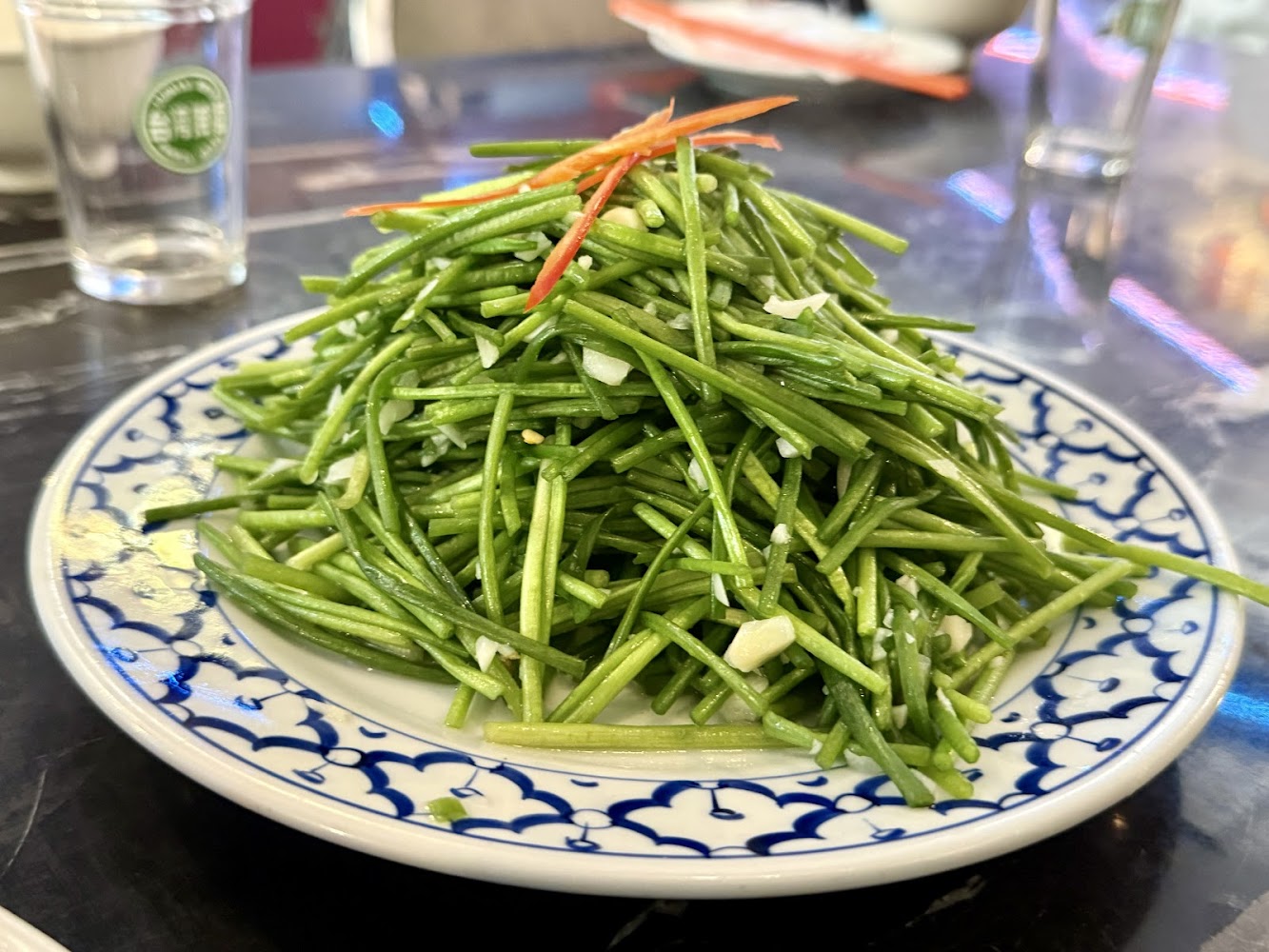 炒蒜苗料理