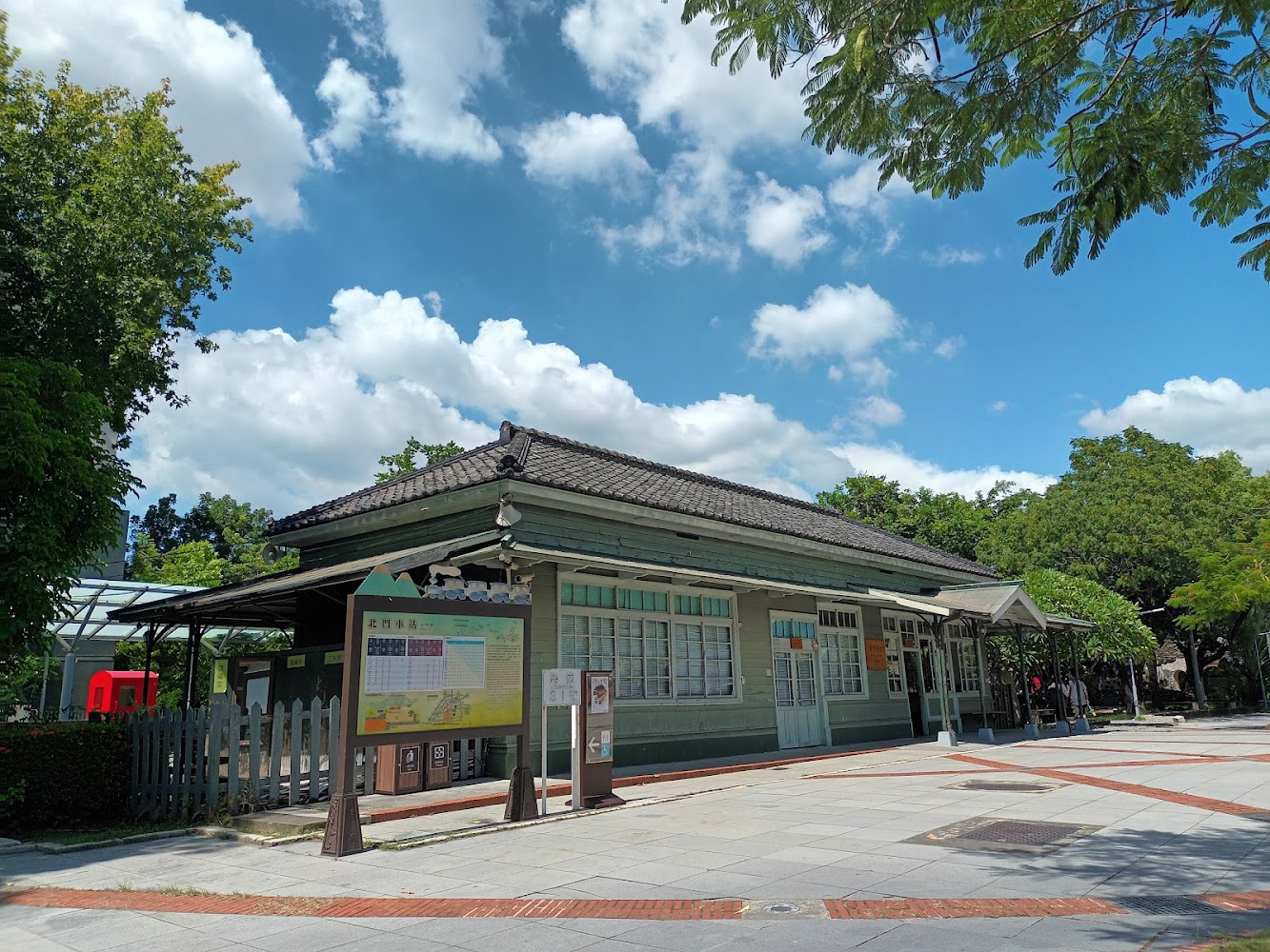 北門車站木造日式建築外觀