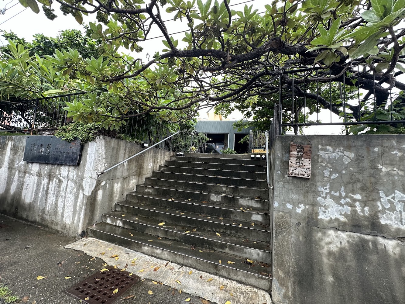 意滿漁入口樓梯與自然環境