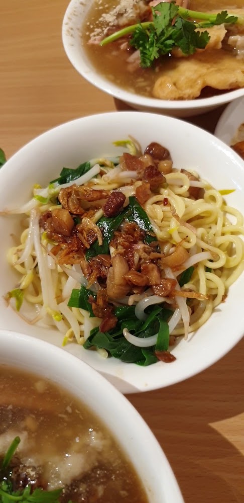 川業肉圓乾麵與小菜組合