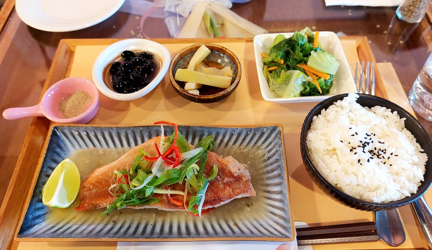 淡水領事館咖啡魚排定食套餐