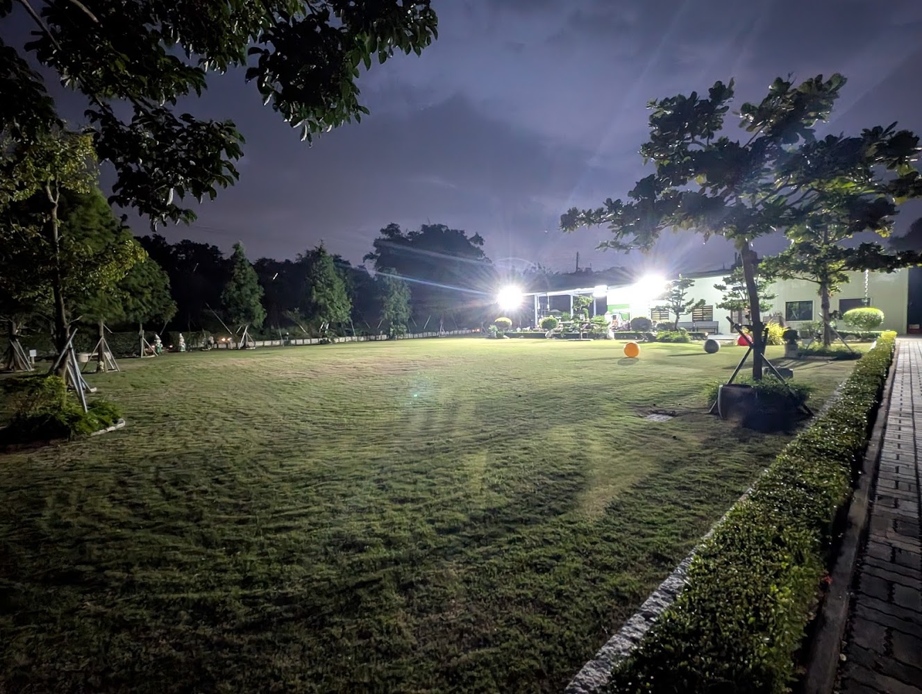 葉媽的莊園夜晚草坪公園景觀