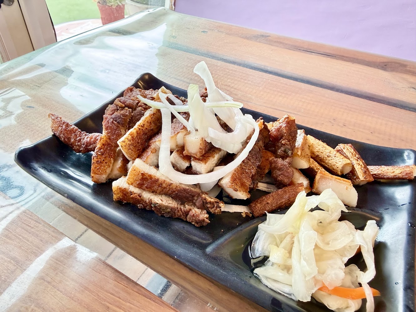 水庫沒關切片豬肉排料理