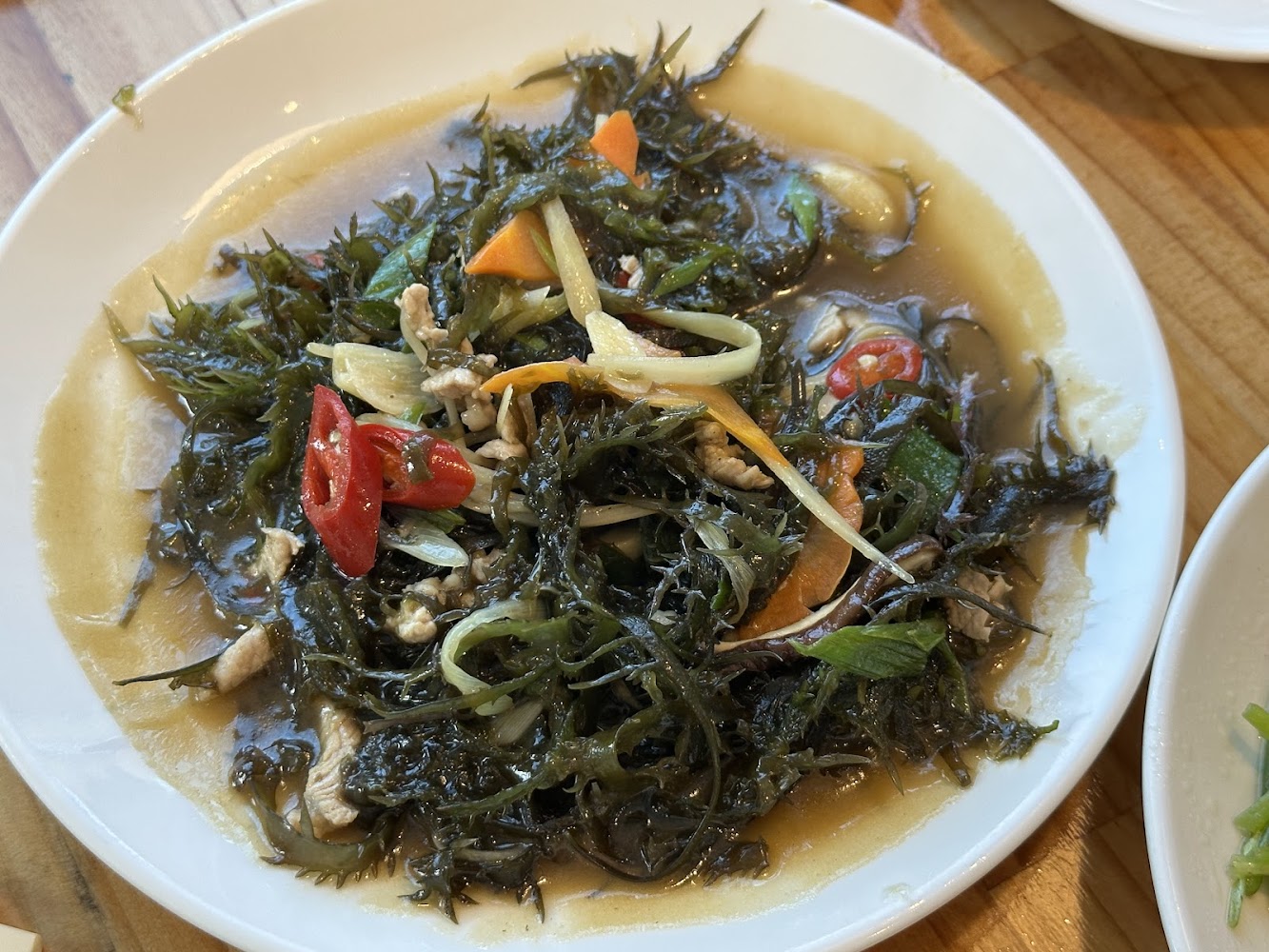 海菜熱炒料理