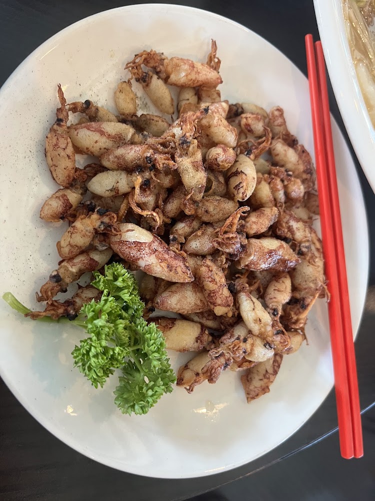 黃山秘境景觀餐廳炒小卷料理