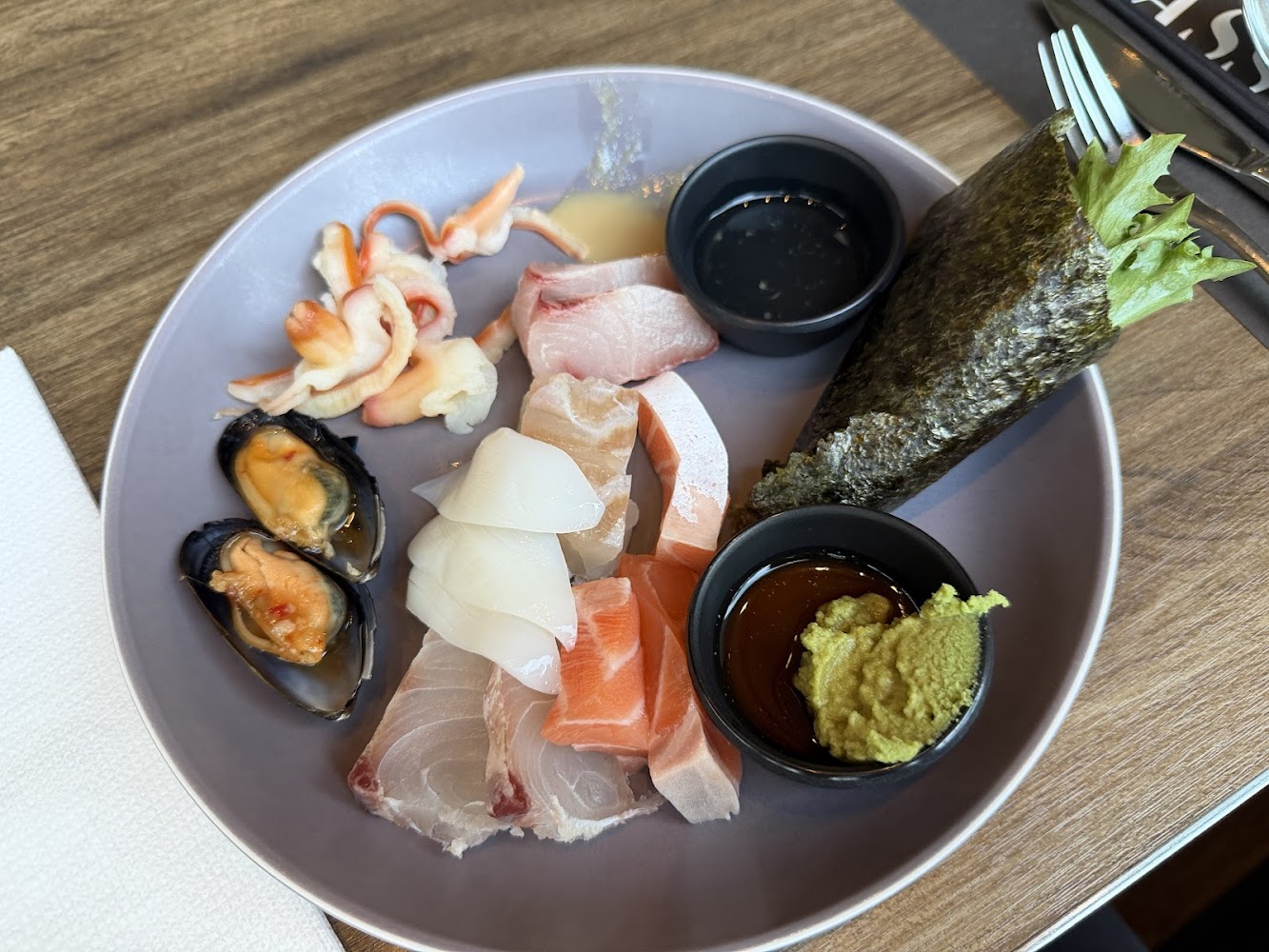 台北晶華酒店栢麗廳日式生魚片與手捲料理