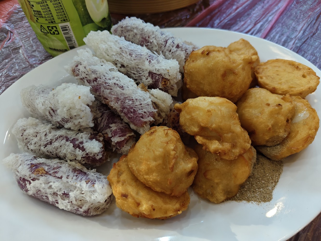 217好食複合式餐廳炸芋頭捲與炸物拼盤