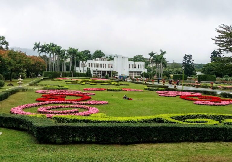 花博公園新生園區花園景觀與草坪