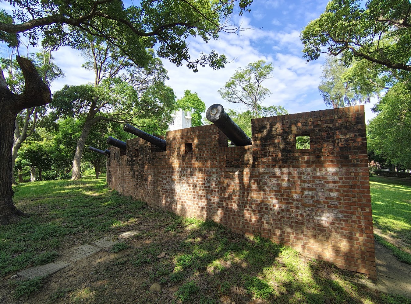 新竹公園古砲與綠地