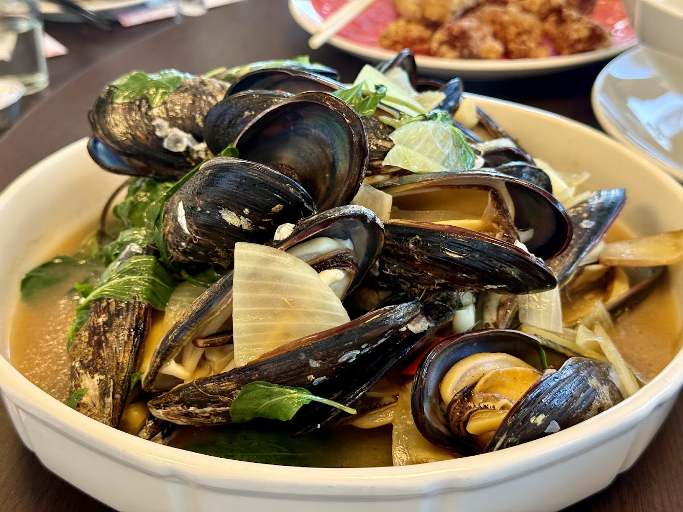 枕戈待旦餐廳炒淡菜料理