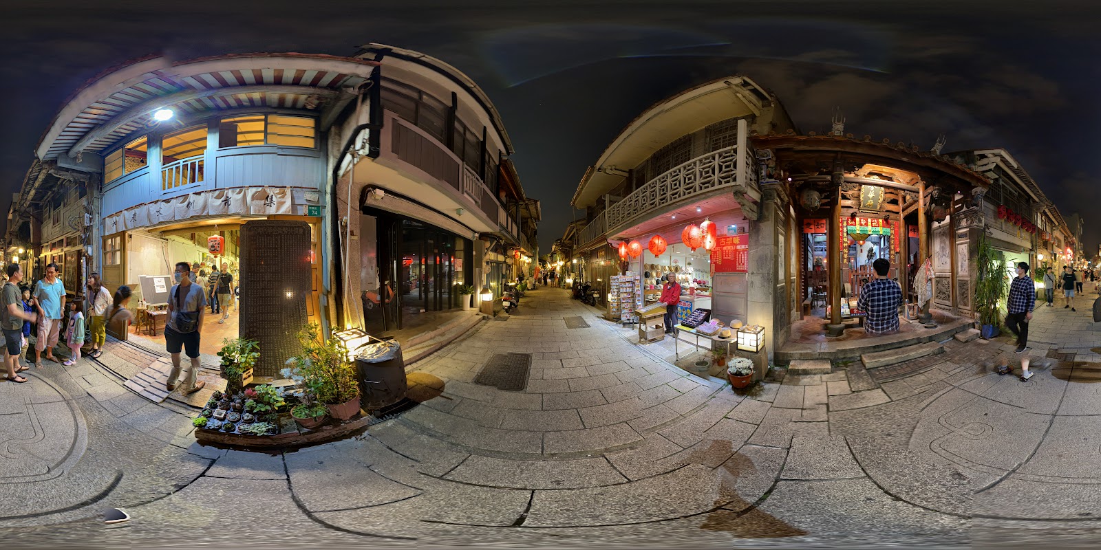 台南神農街夜景360度文青酒吧老街夜拍