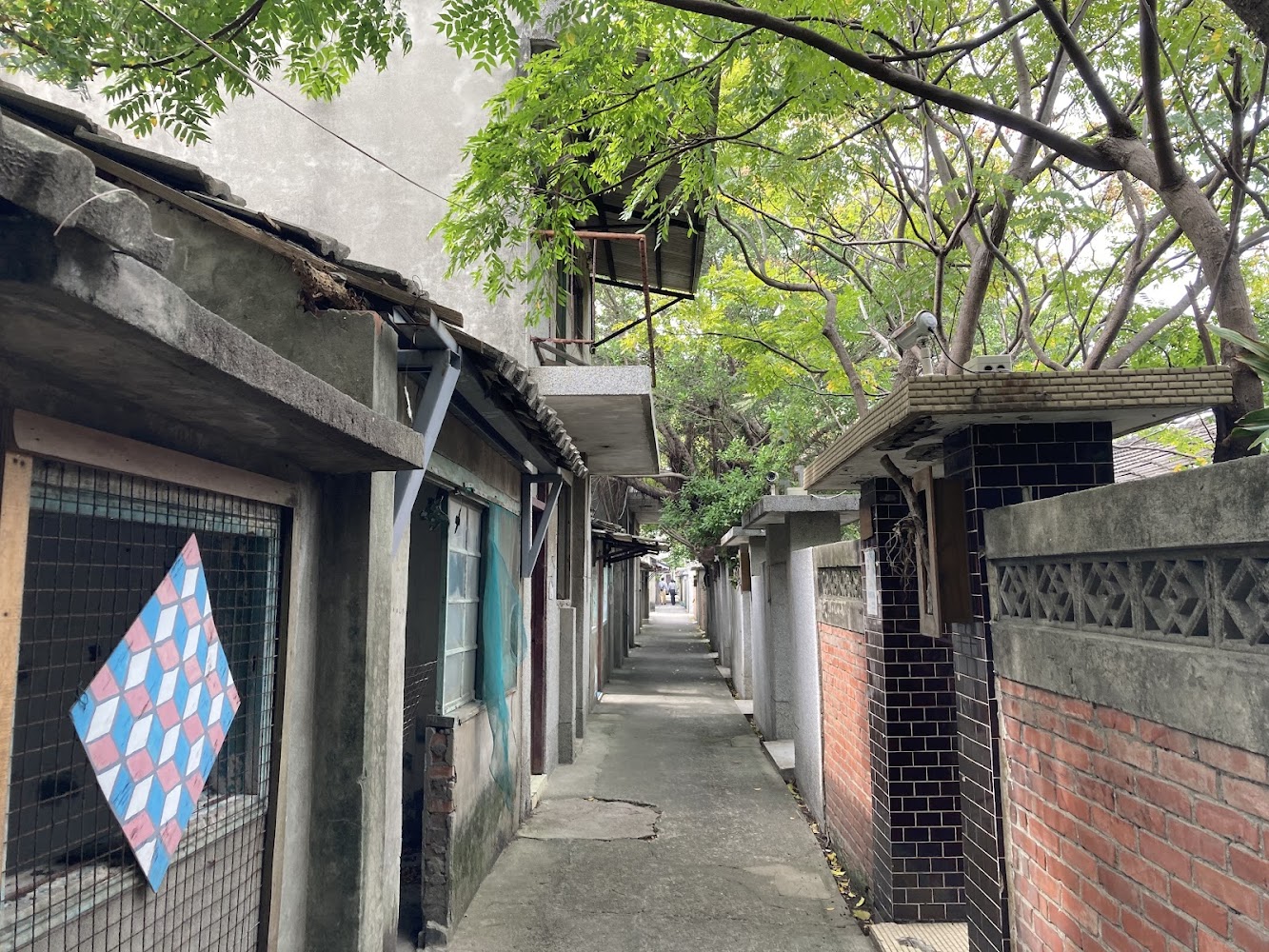 清水眷村文化園區巷弄與老建築
