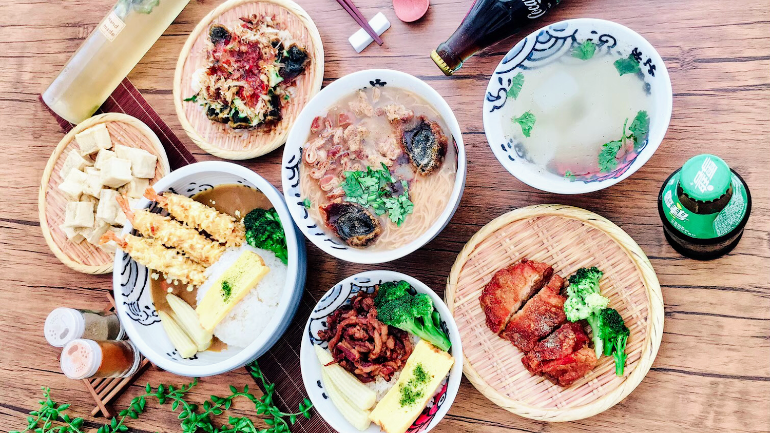 好食屋多樣主餐與湯品飲料組合