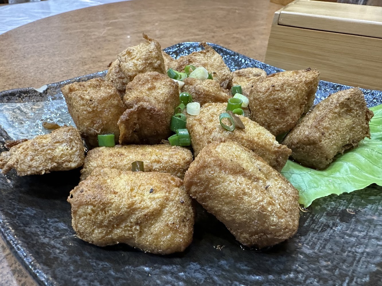 炸豆腐近拍