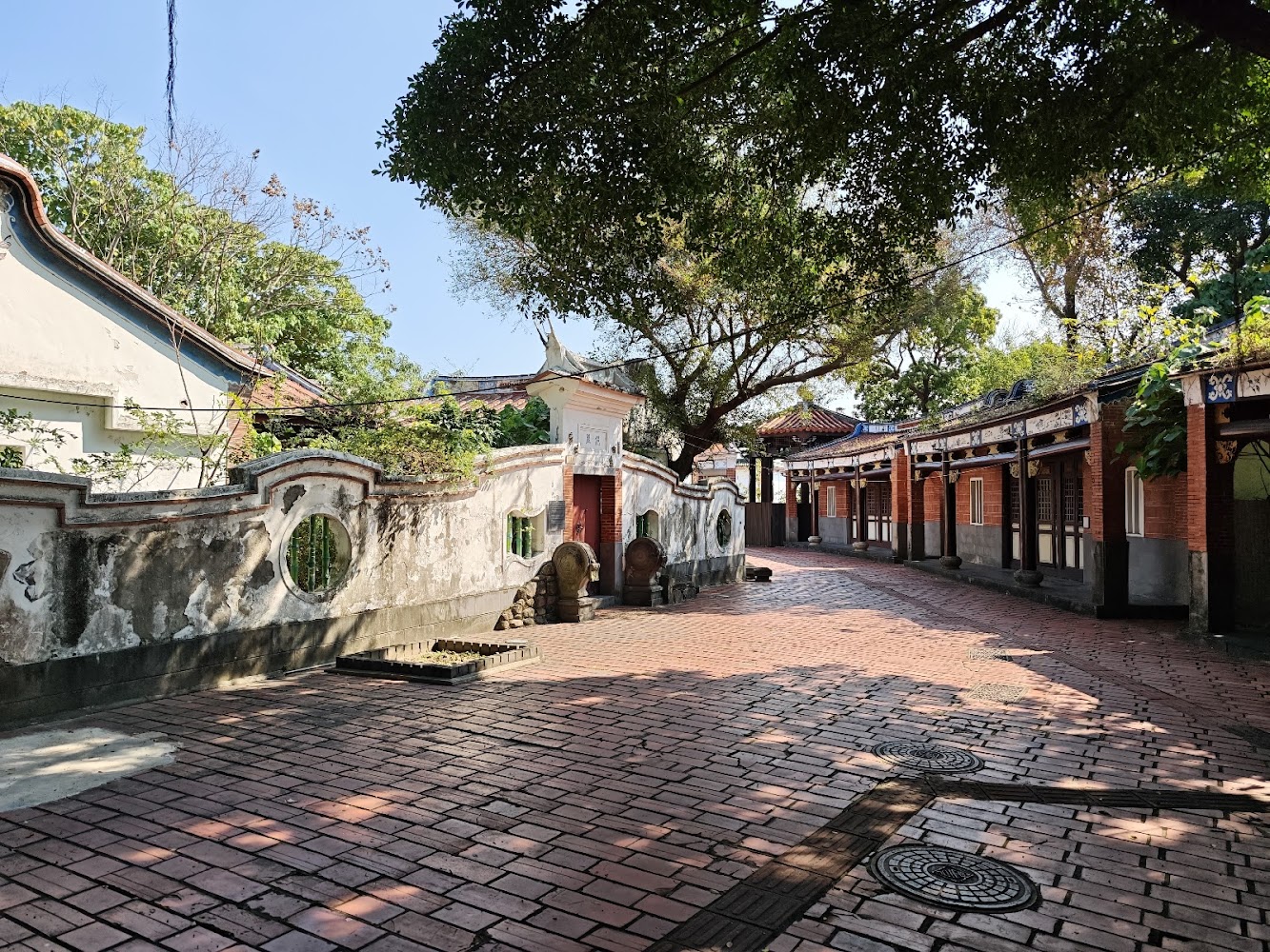 圓山自然景觀公園閩南式建築庭院景觀