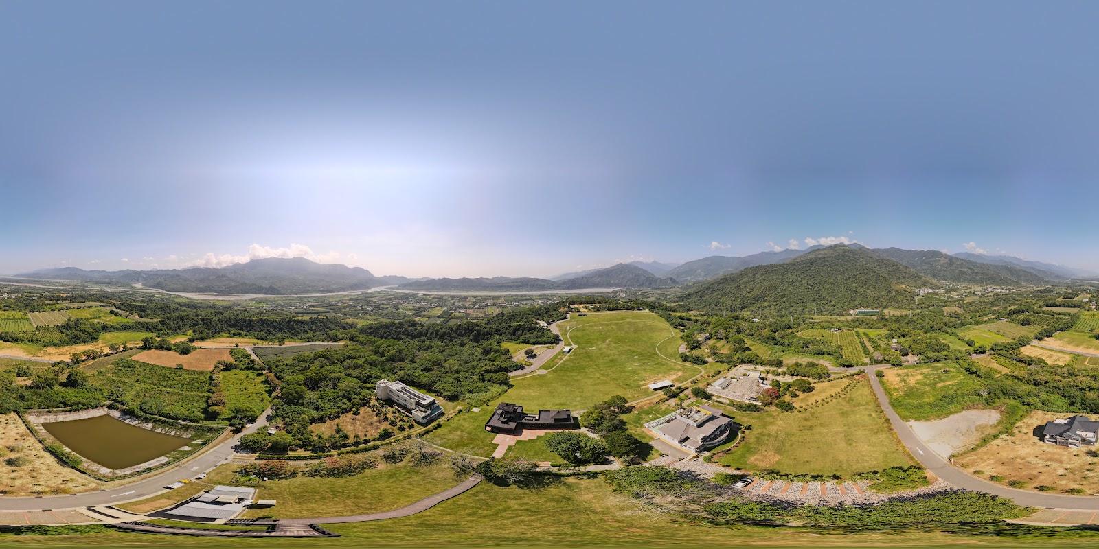 鹿野高台空拍全景 台灣國際熱氣球嘉年華