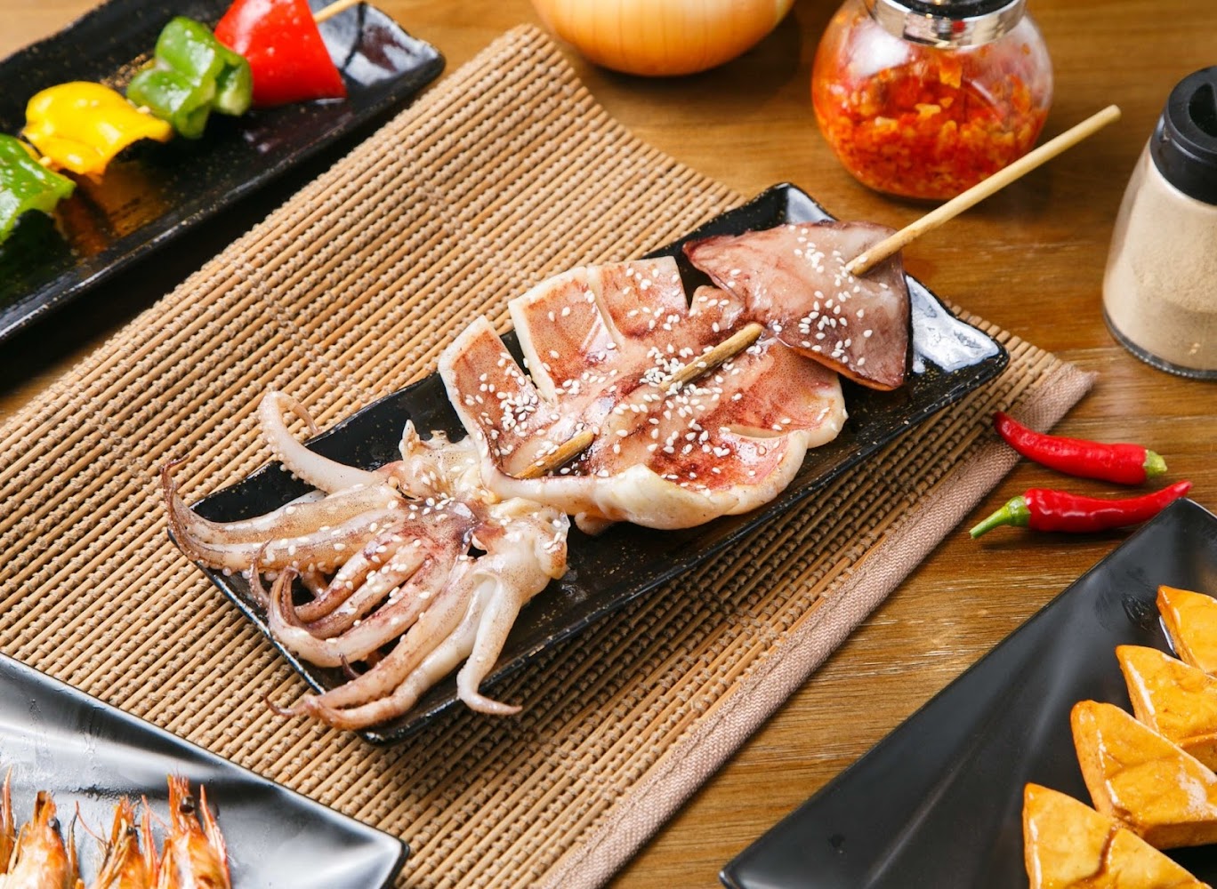愛心麥子烤魷魚