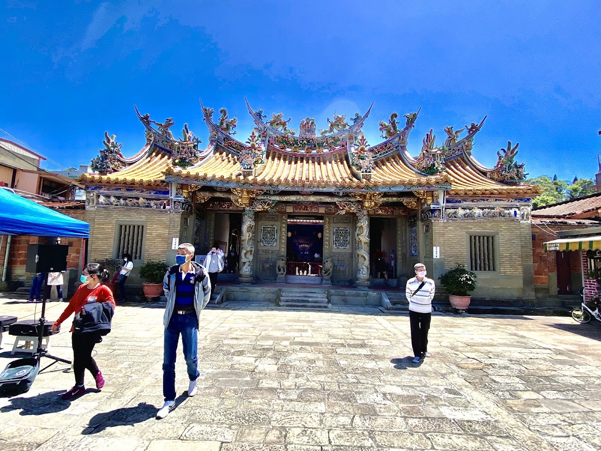 北埔慈天宮廟前廣場全景
