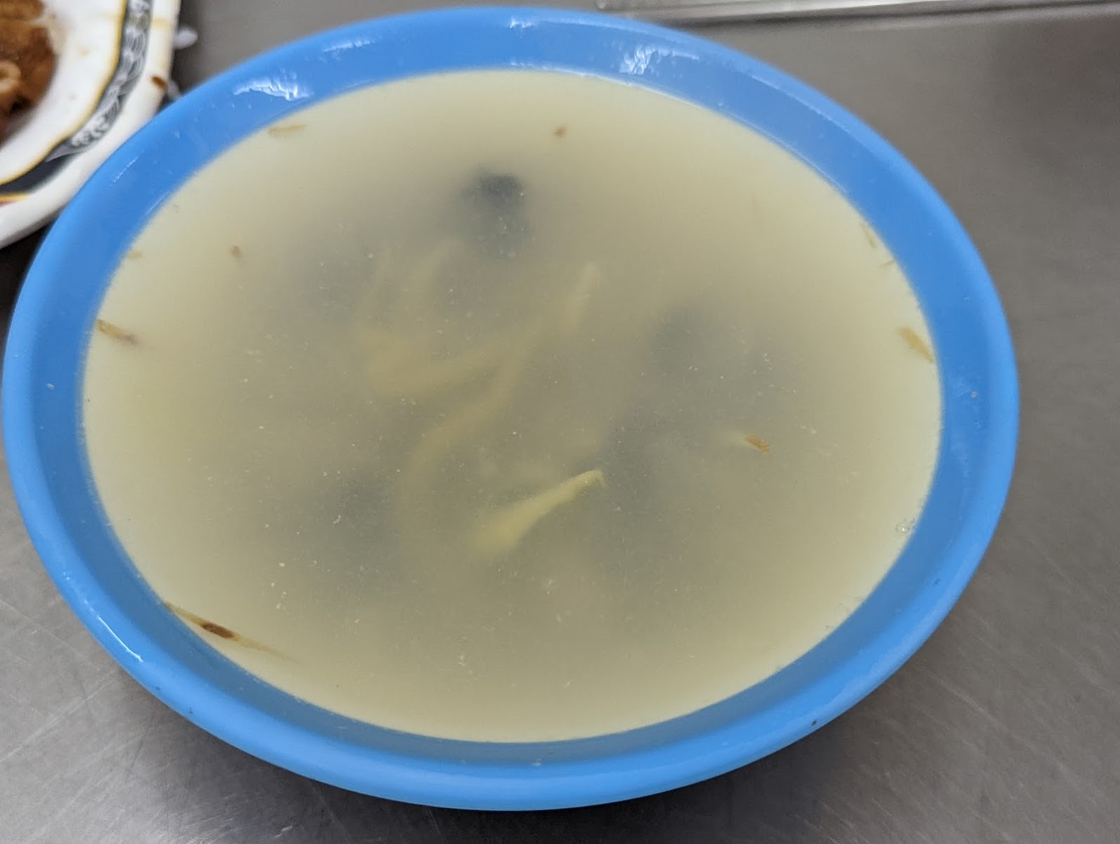 正宗周燒肉飯清湯藍碗