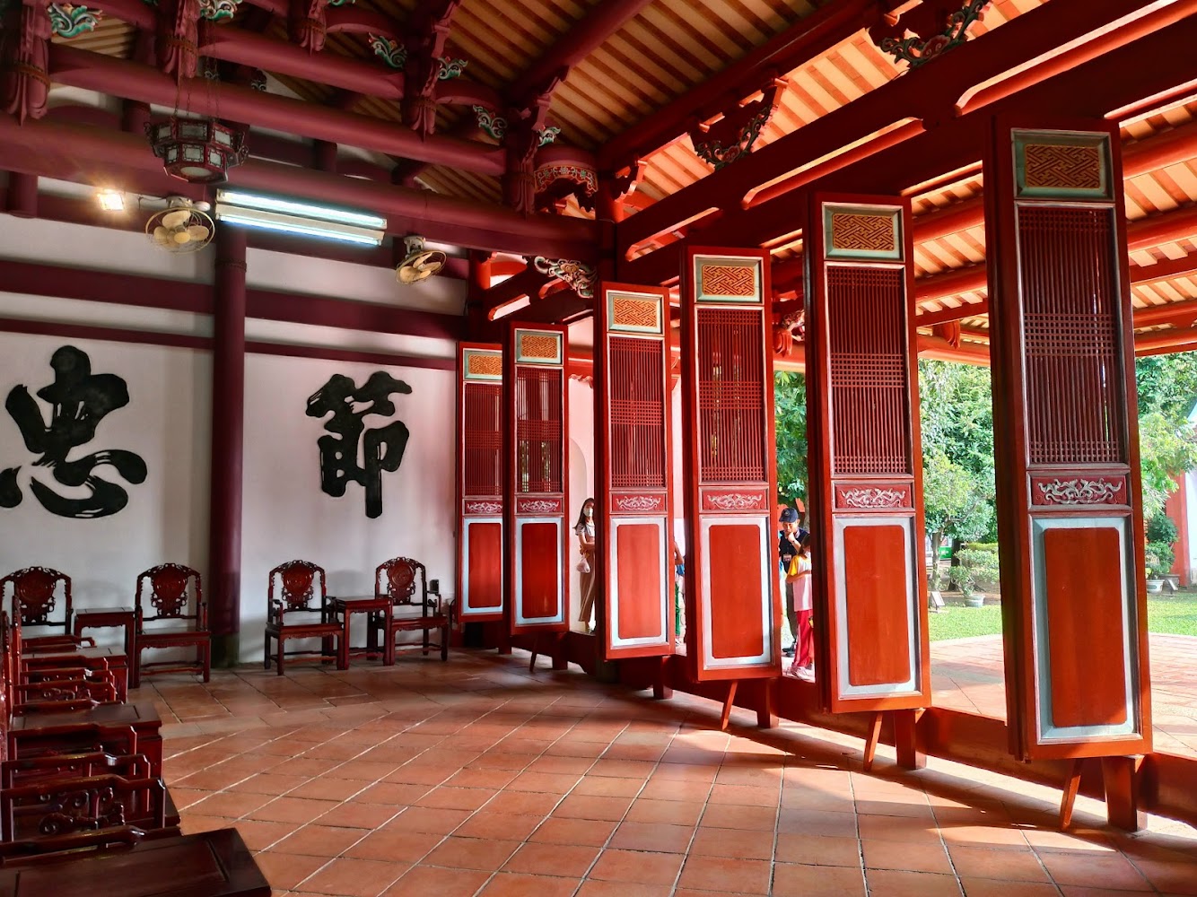 臺南孔廟建築內部與庭院
