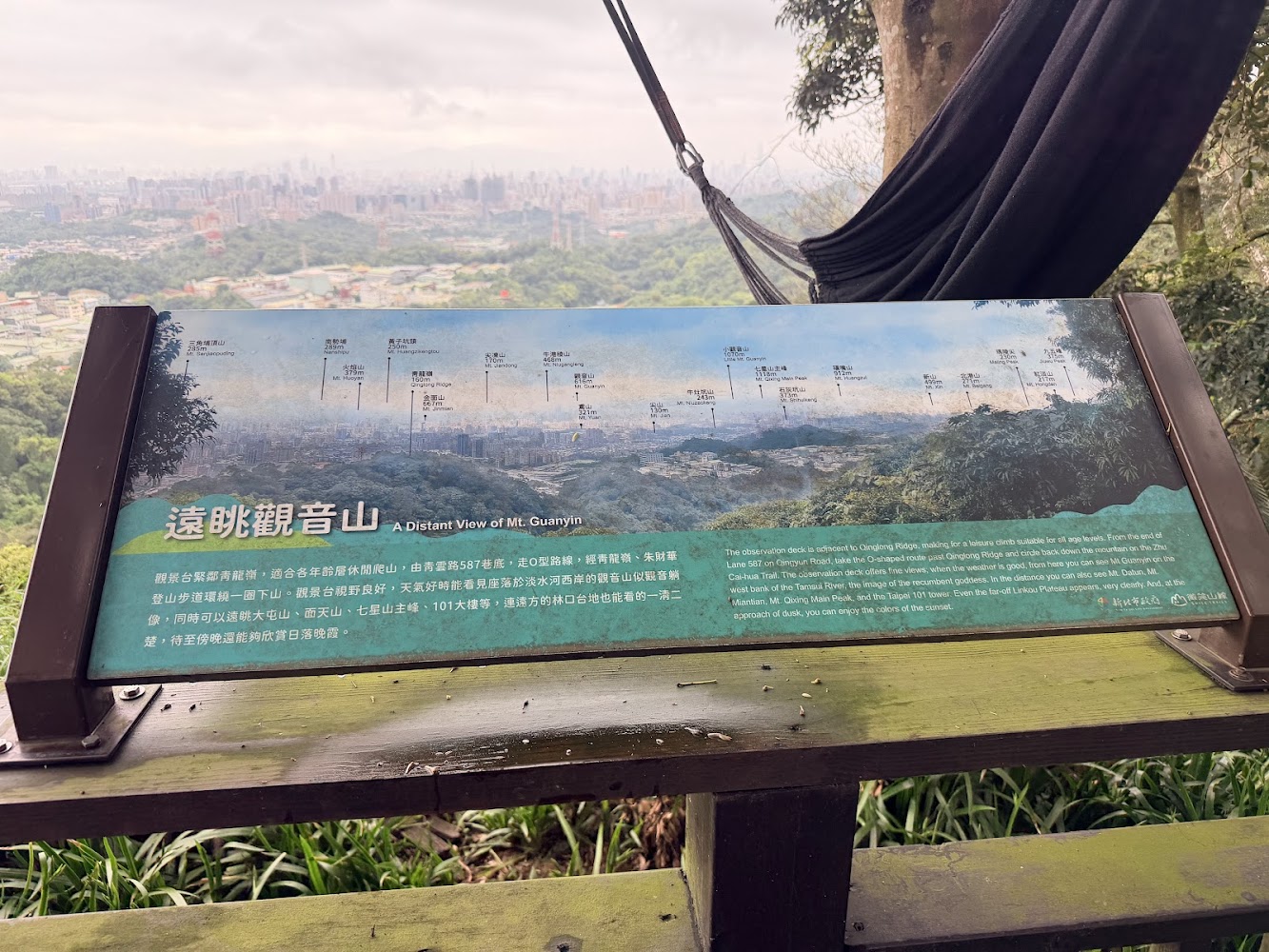 青龍嶺觀景台解說牌