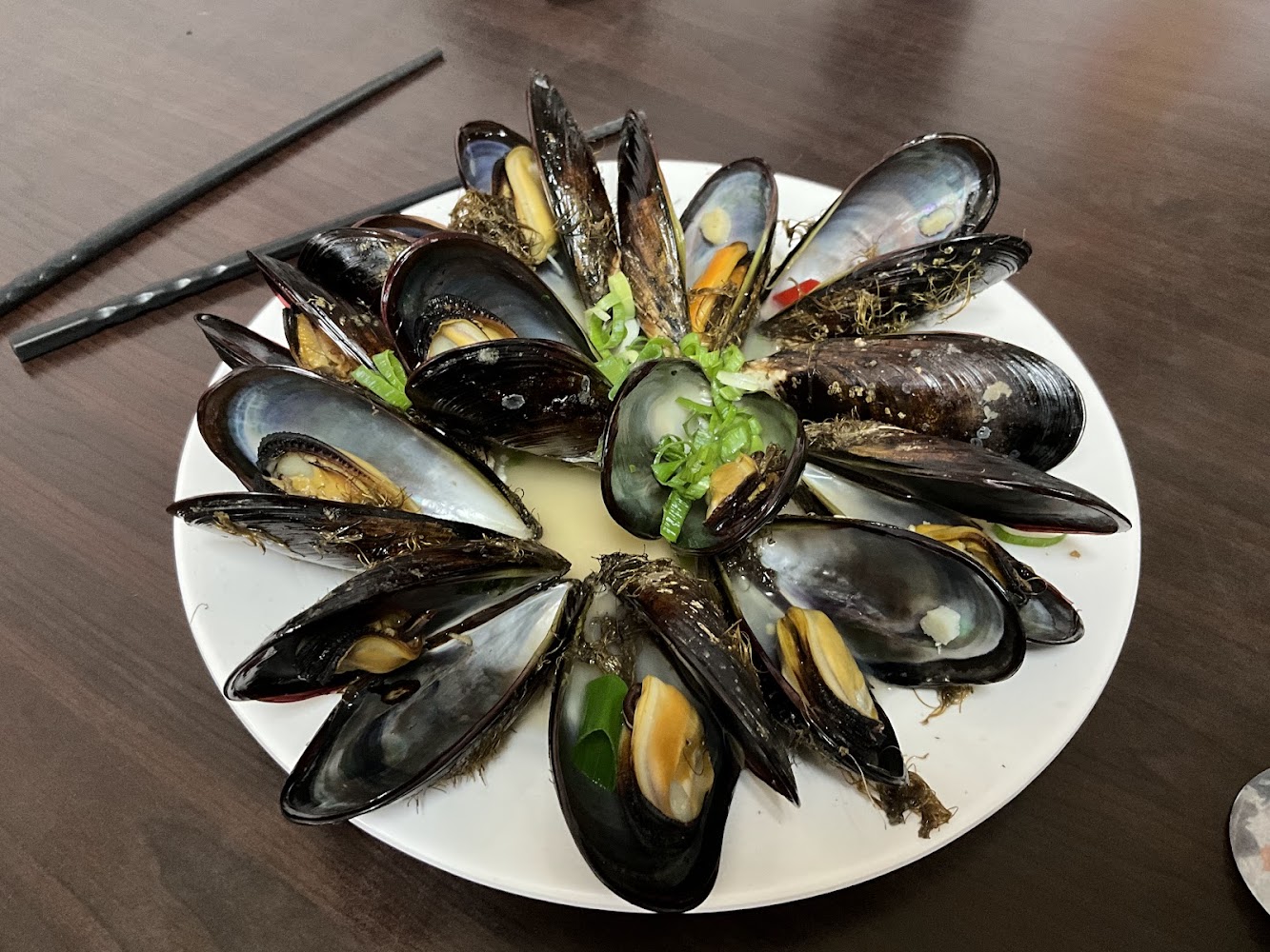 新鮮青口貝淡菜拼盤