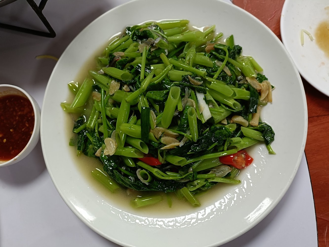 過嶺生猛海鮮館炒空心菜