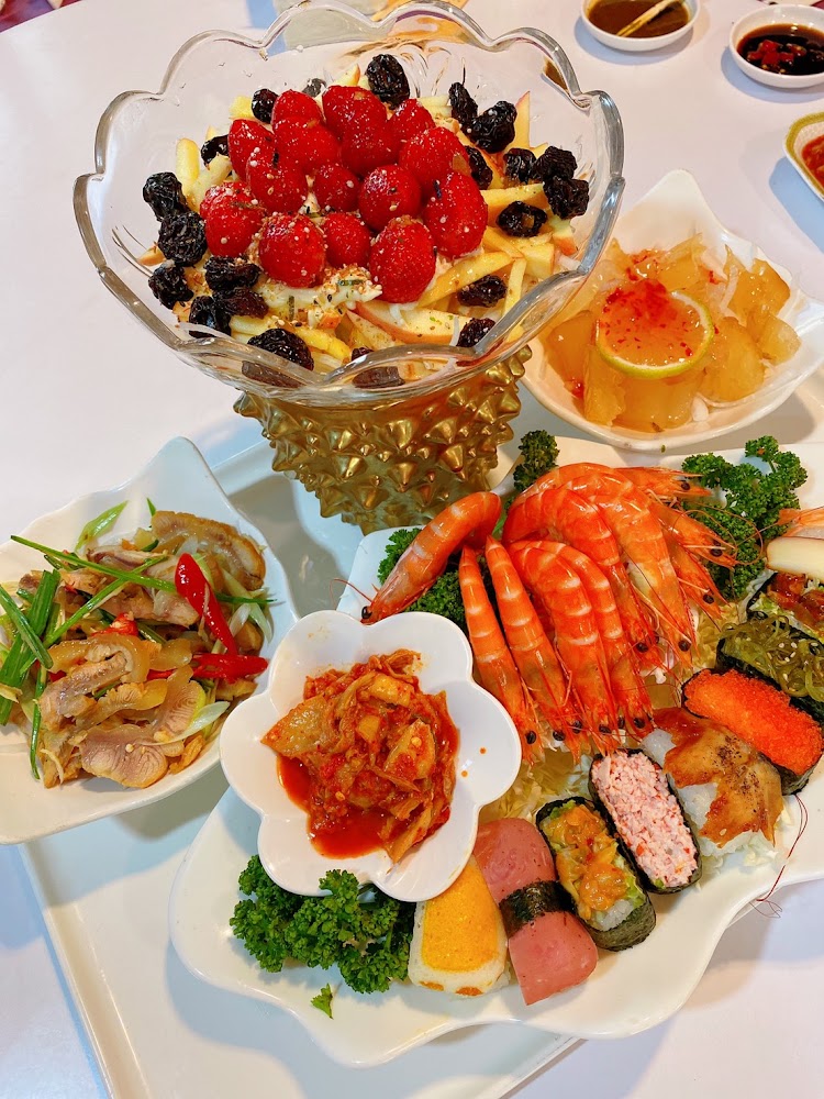 三合院古厝料理餐點拼盤