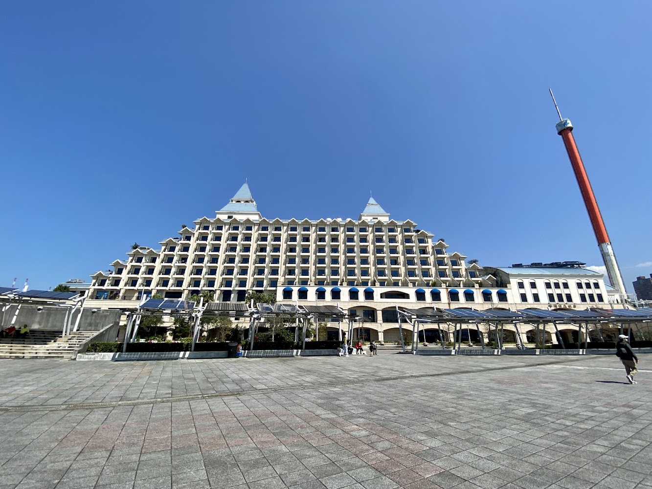 淡水漁人舞台周邊廣場與建築