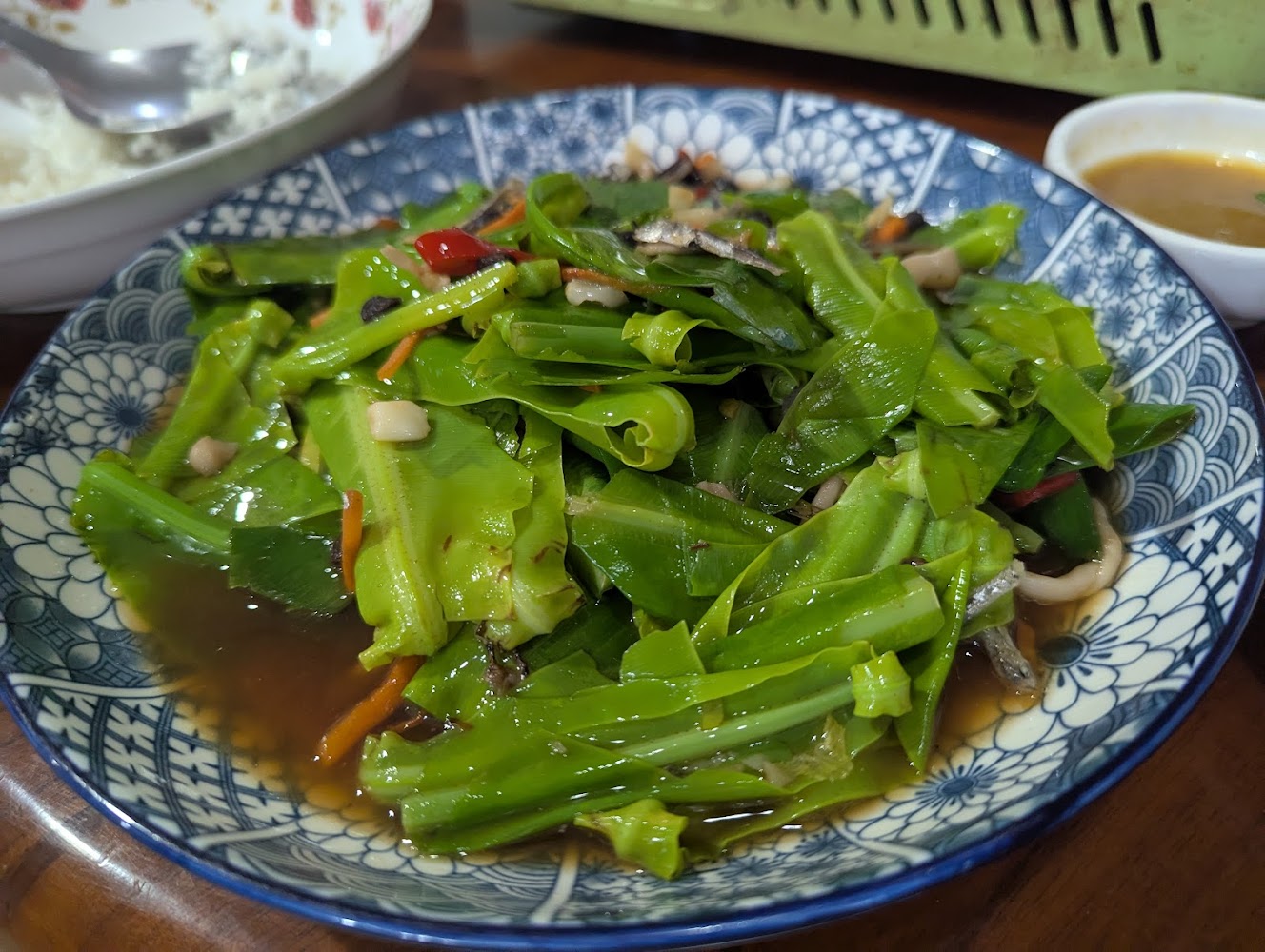 味味香客家庭園餐廳炒龍鬚菜