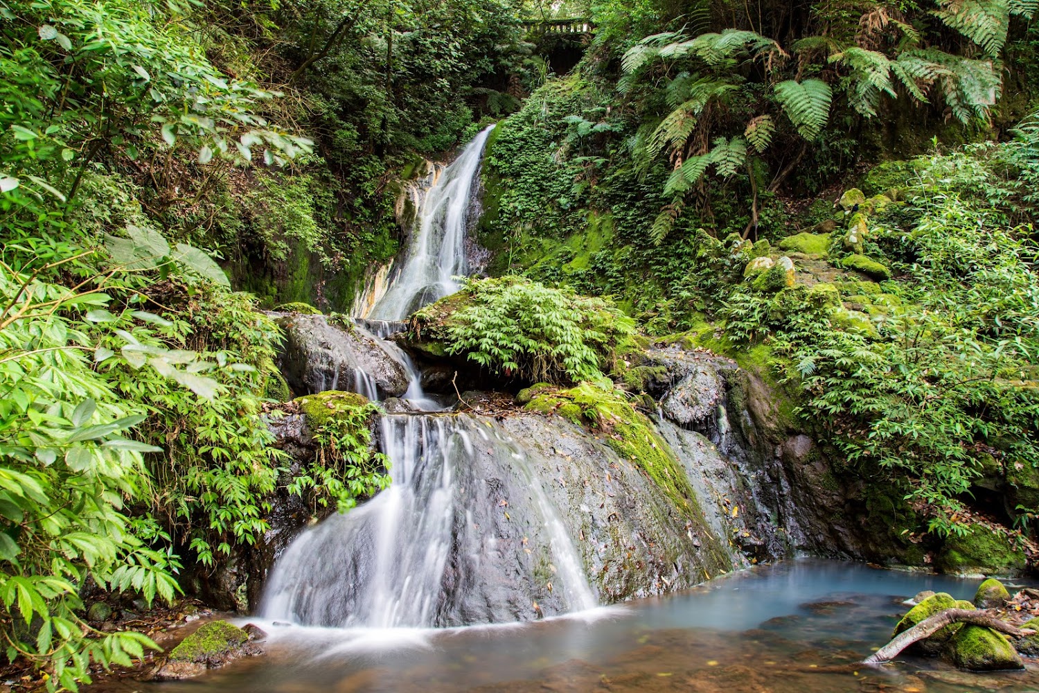 小隱潭瀑布森林水景