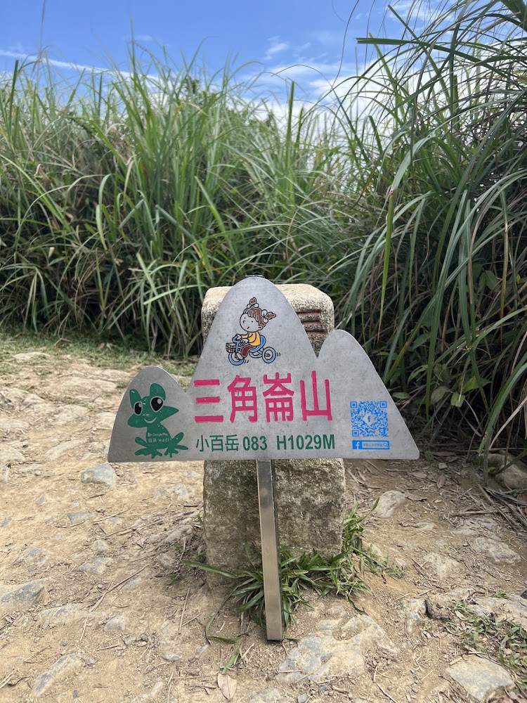 三角崙山海拔1029公尺標示牌
