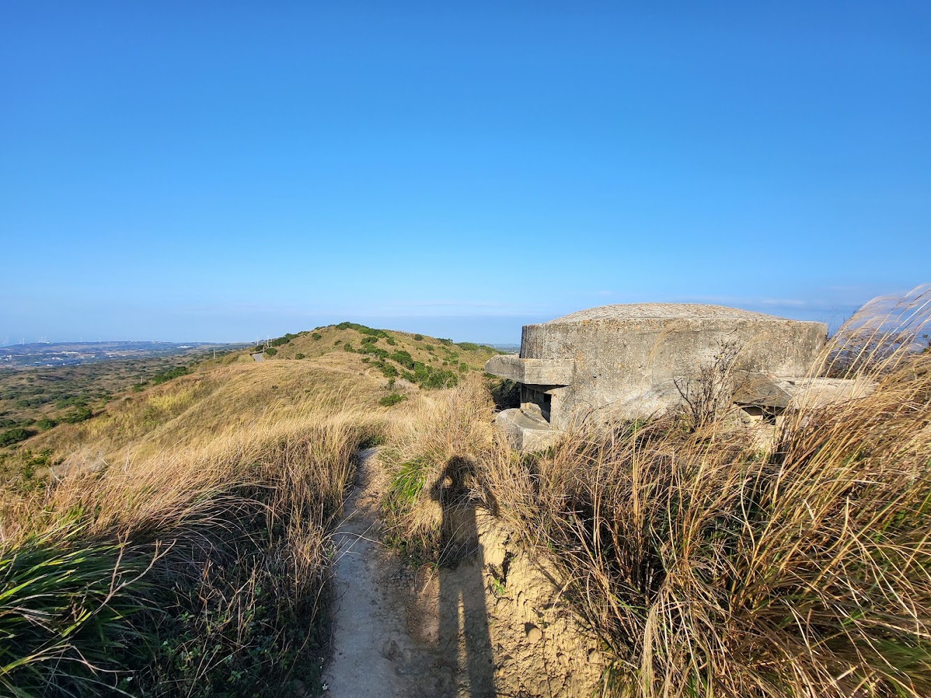 苗栗抹茶山步道與碉堡景色