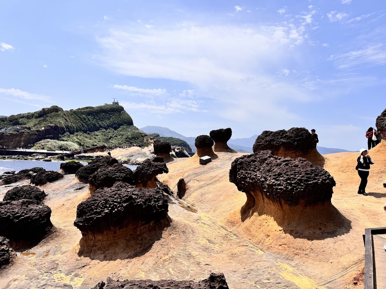 蕈狀岩石與黃色岩地景觀