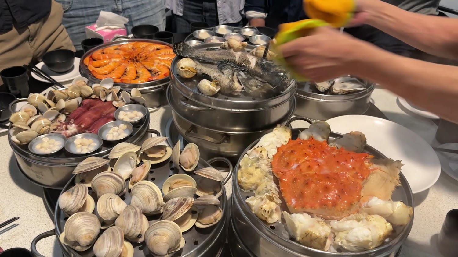 九層塔蒸籠海鮮火鍋整桌海鮮盛宴
