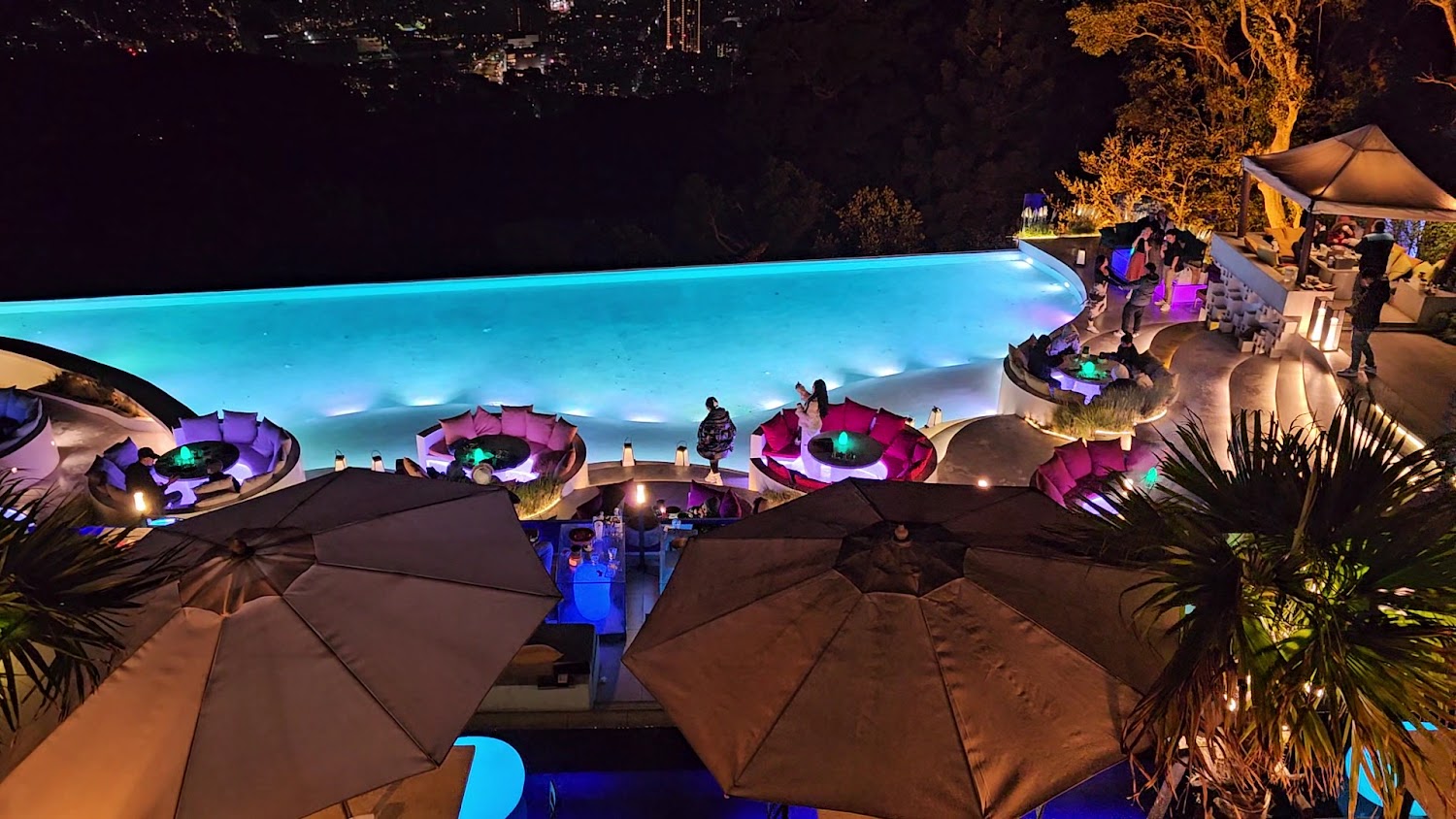 文化大學後山情人坡夜間氛圍